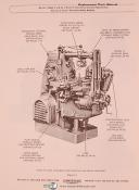 Kearney & Trecker-Milwaukee-Kearney & Trecker 1H & 2HL, Milling Machine Replacement Parts Manual 1952-1H-2HL-02